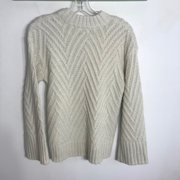A New Day Ivory Thick Knit Women’s XS Sweater pullover cozy warm - Picture 4 of 6